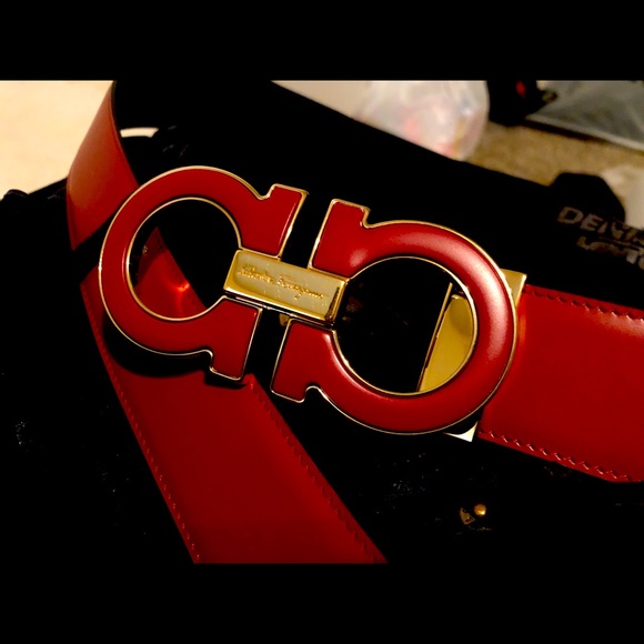 Salvatore Ferragamo belt w/oversized buckle - Picture 1 of 1